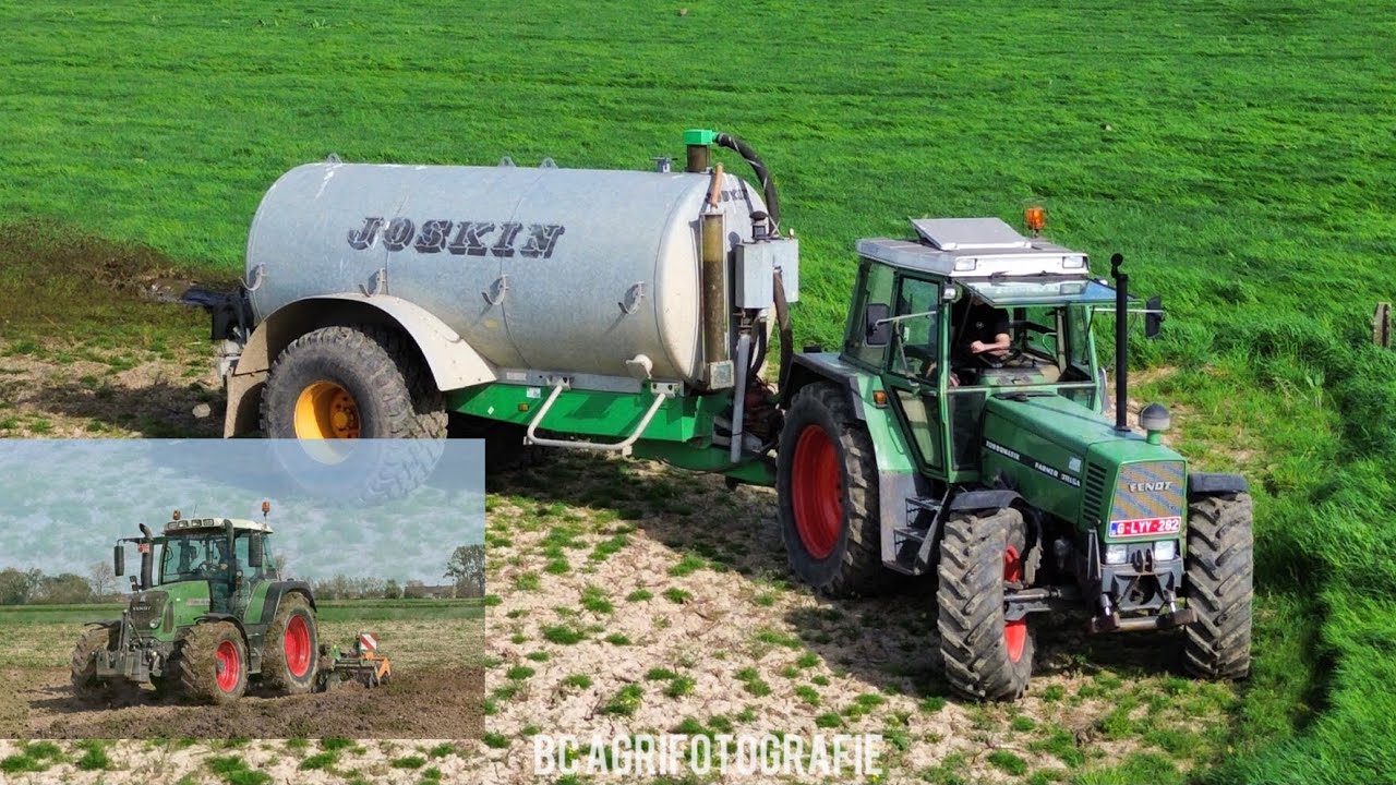 Bovengronds mest verspreiden & onderwerken - Voorjaar 2024 | Fendt 311 LSA & Fendt 415 vario tms