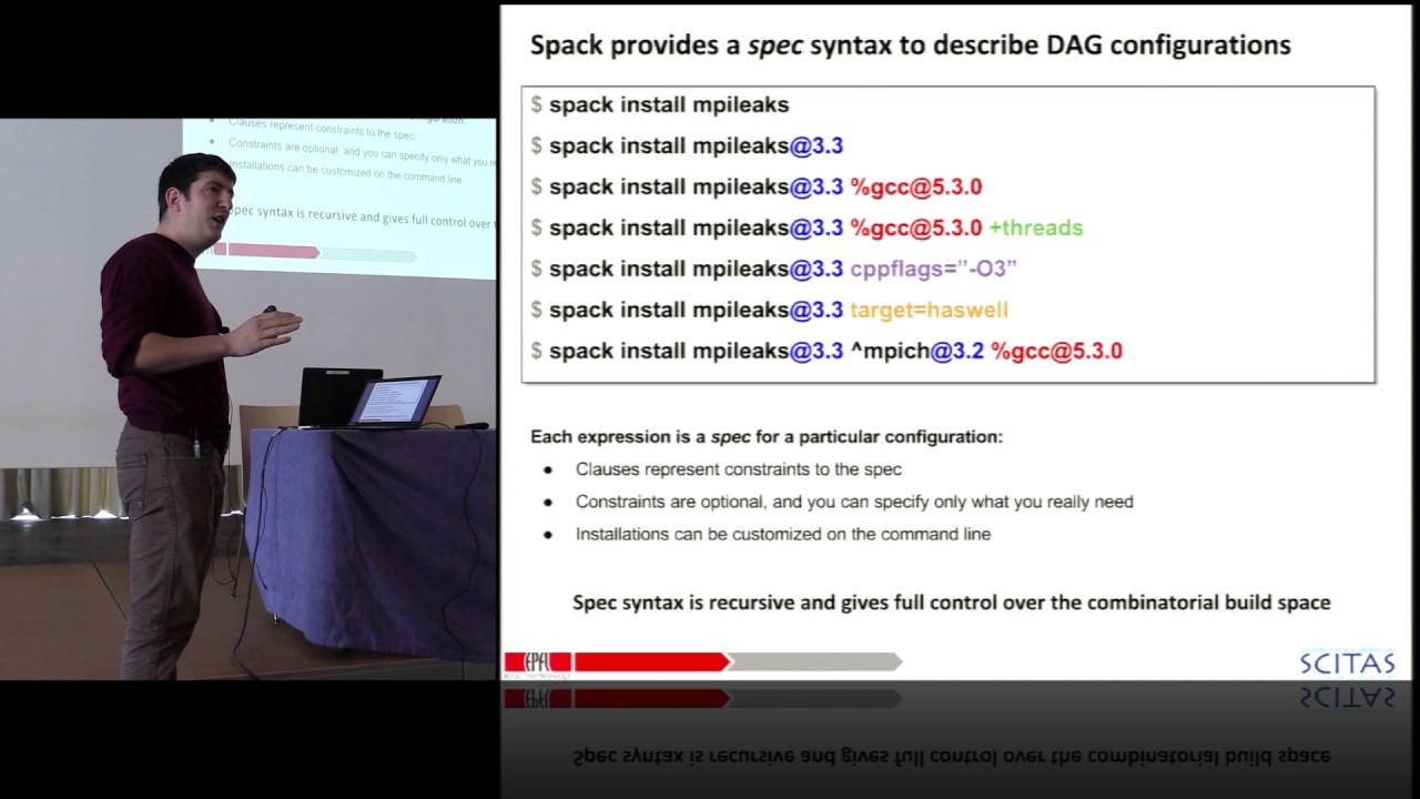 SPACK: A Package Manager for Supercomputers, Linux and MacOS
