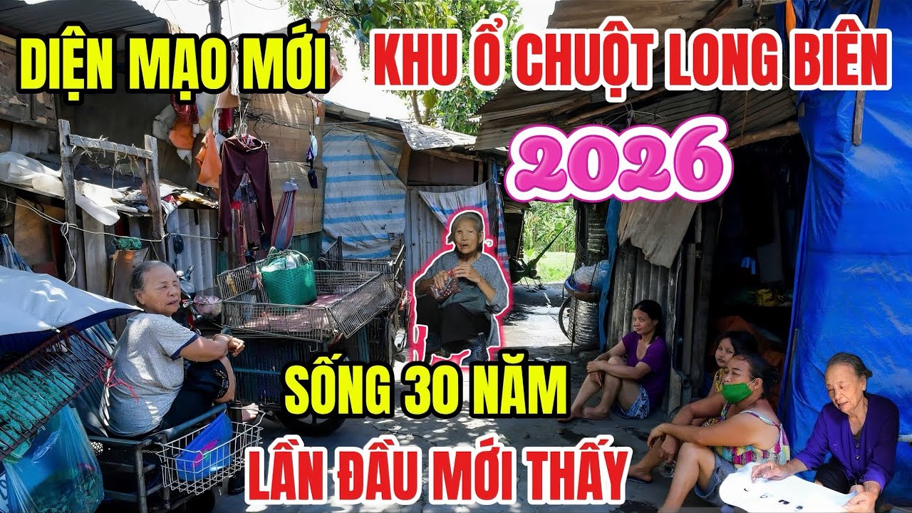 Bất Ngờ Diện Mạo Mới Khu Ổ Chuột Gầm Cầu Long Biên 2026- Rất Nhiều Ngôi Nhà Kiên Cố Mới Được Xây Lên