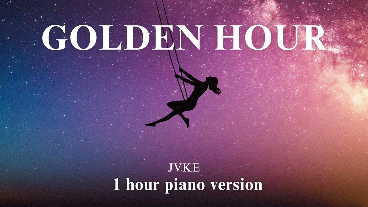 JVKE - Golden Hour ( 1 hour piano for relaxation, stress relief, study, sleep )