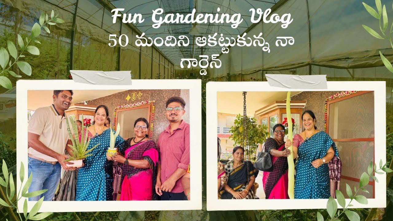 మన గార్డెన్ ని చూడడానికి వచ్చిన నెల్లూరు ఫ్రెండ్స్ 