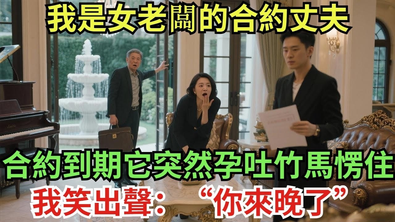 我是女老闆的合約丈夫，合約到期它突然孕吐，竹馬當場愣住。我笑出聲：“你來晚了！”#真實故事#案件#奇聞#故事#奇聞觀察室#奇聞#真相#奇聞軼事#談笑娛生