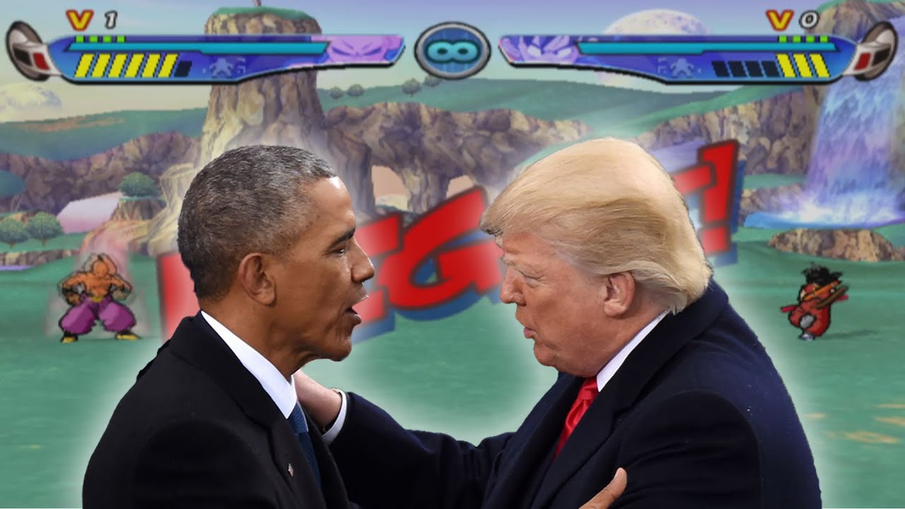 Trump Vs. Obama in DBZ Budokai 3