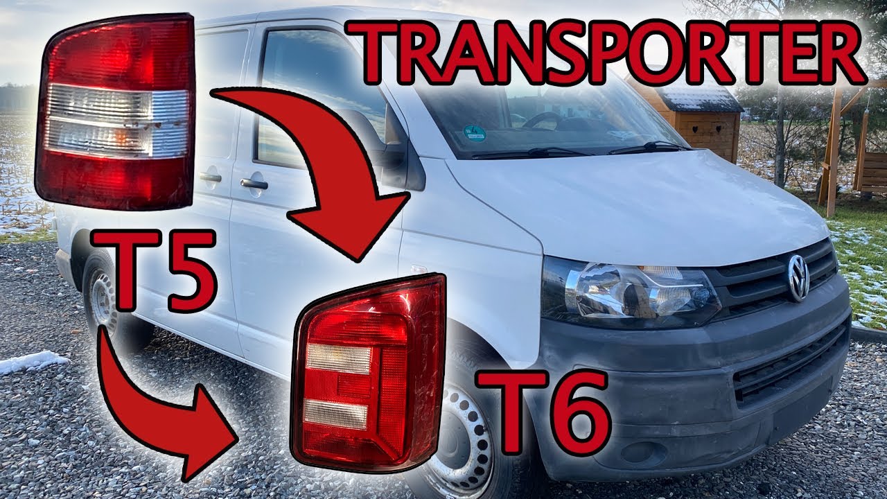 Wymiana lamp VW Transporter T5 na T6 | #1 Nowy Projekt Volkswagen T5.1