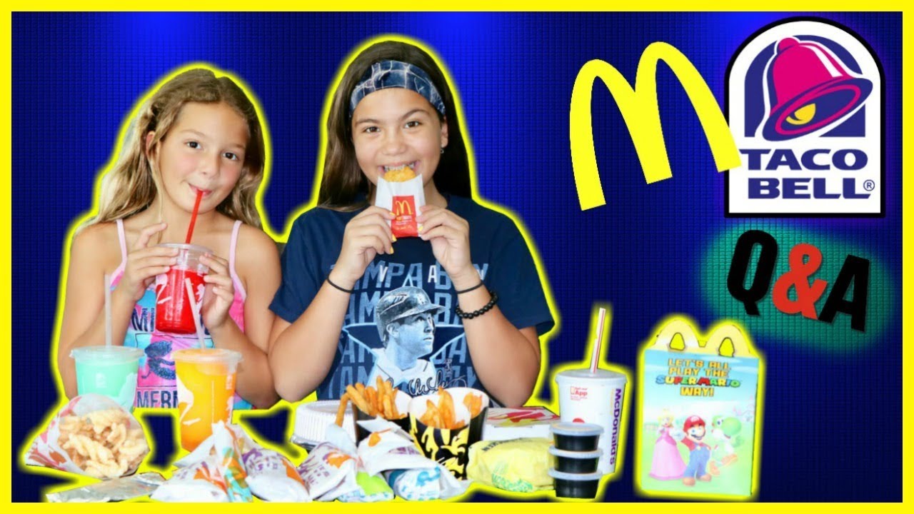 MUKBANG | Taco Bell & McDonalds | Q & A INSTAGRAM LIVE  | SISTER FOREVER