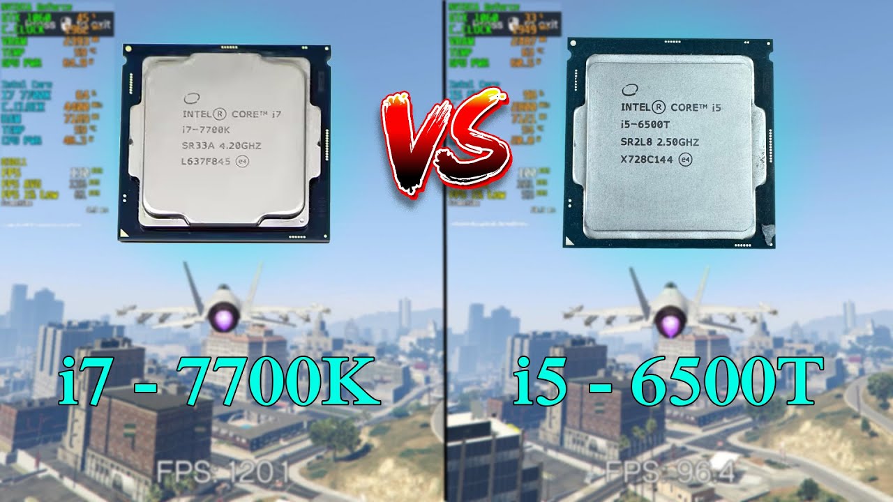 i5 6500T vs I7 7700K Performance Comparison | GTA V