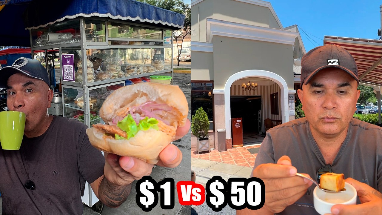 ☕ Probando DESAYUNO PITUCO vs DESAYUNO DE BARRIO | El verdadero DESAYUNO del trabajador PERUANO
