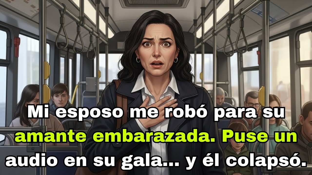 Mi esposo me robó para su amante embarazada. Puse un audio en su gala... y él colapsó.