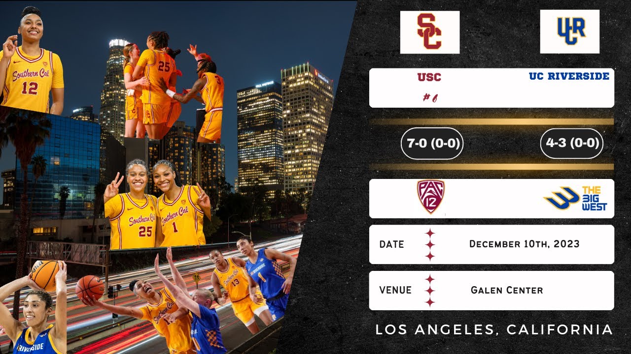 No. 6 USC vs UC Riverside | COACHES FILM, TELECAST UNAVAILABLE | 12.10.23