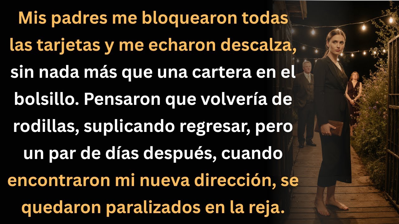 Me echaron descalza con solo una cartera… lo que vieron días después los dejó helados.