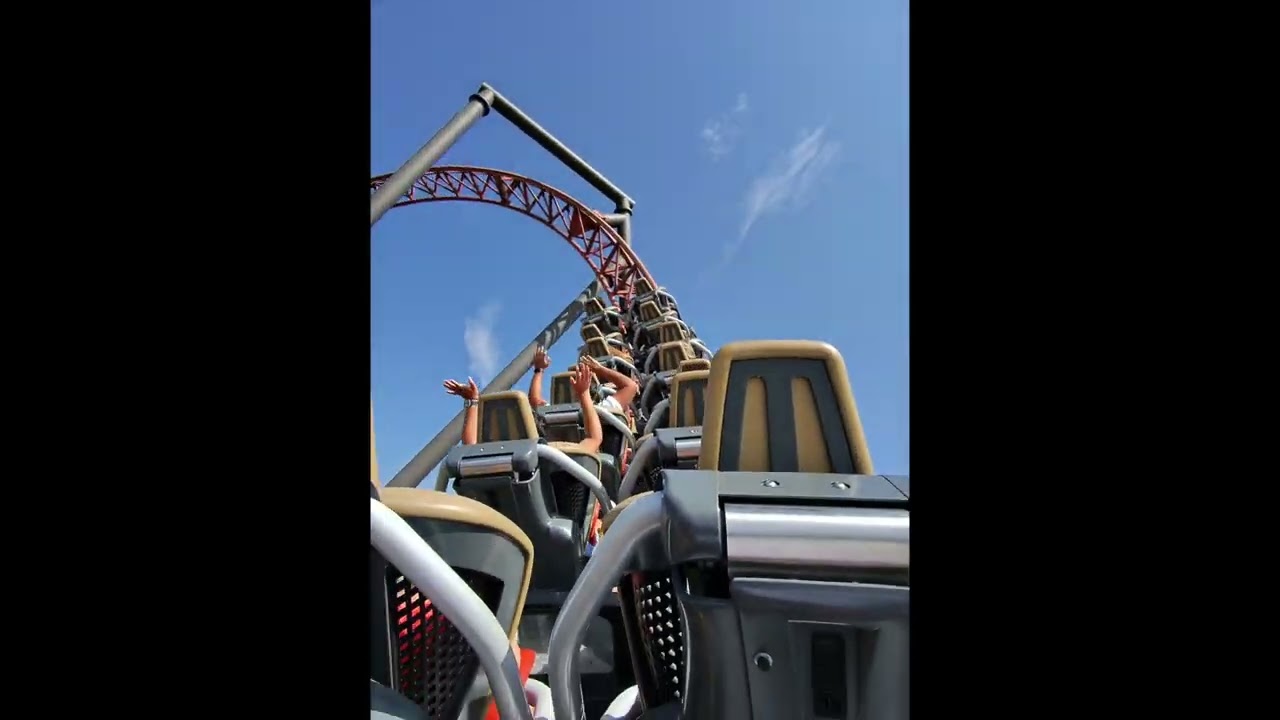 Copperhead Strike Back Row POV at Carowinds
