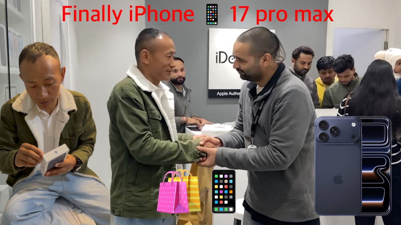 Finally iPhone 📱 17pro max 😅 birthday 🎁 gift 🎁 dhelo auxa kada auxa ta 😅