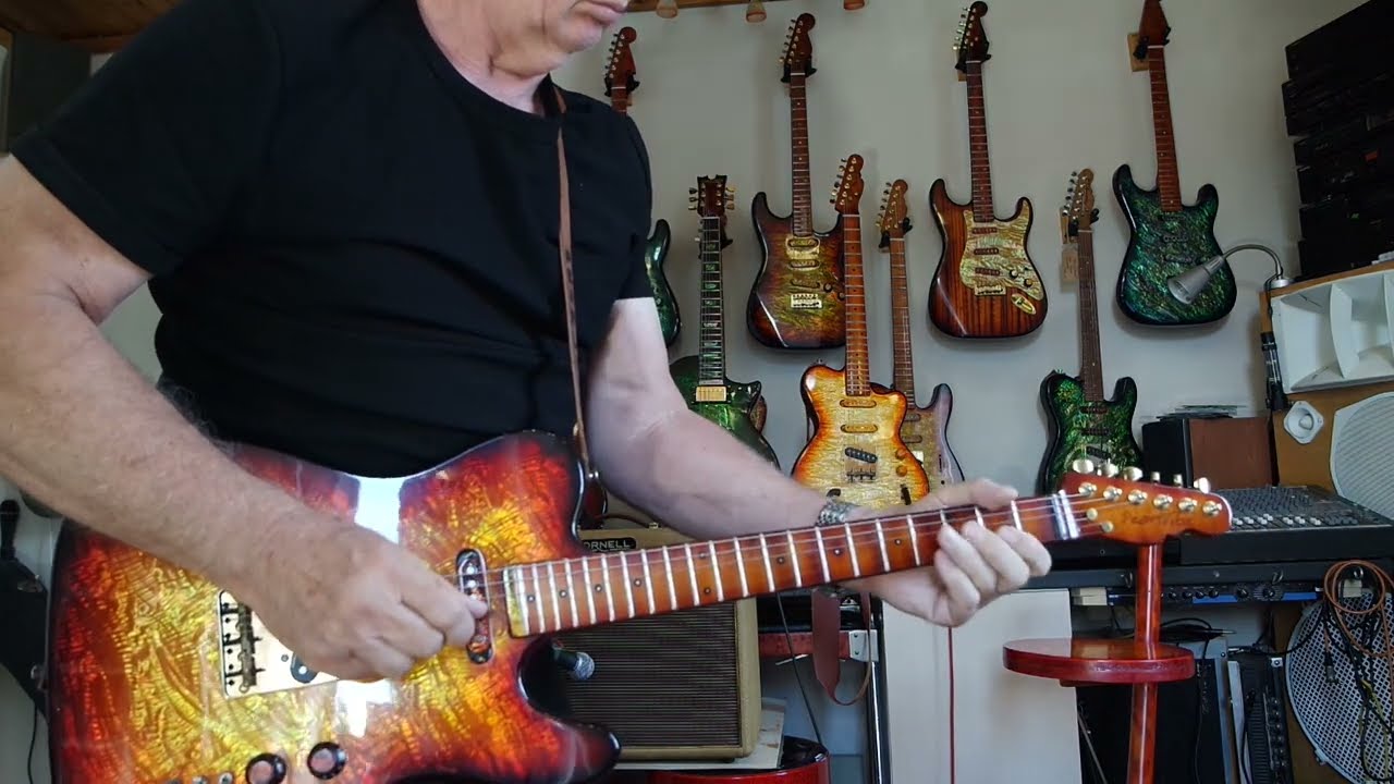 Fat sweet and spanky combination Cornell and Pearlvibe abalone tele last kiss