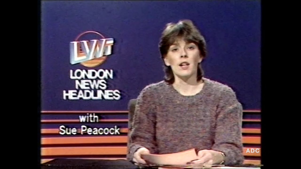 LWT adverts, Sue Peacock LWT News Headlines in-vision 10th December 1983 2 of 2