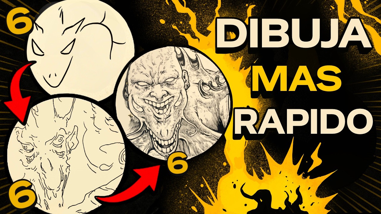 COMO DIBUJAR MANGA MAS RAPIDO con el RETO 666