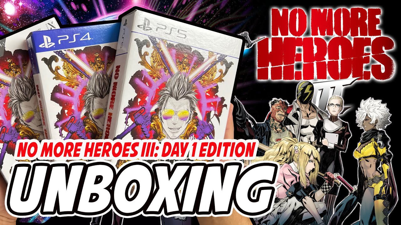 No More Heroes III Day 1 Edition (PS4/PS5/Xbox Series X) Unboxing