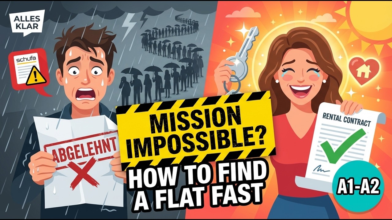 Renting a Flat in Germany – Possible or Impossible? 🏠😩 | ALLES KLAR Podcast A1–A2