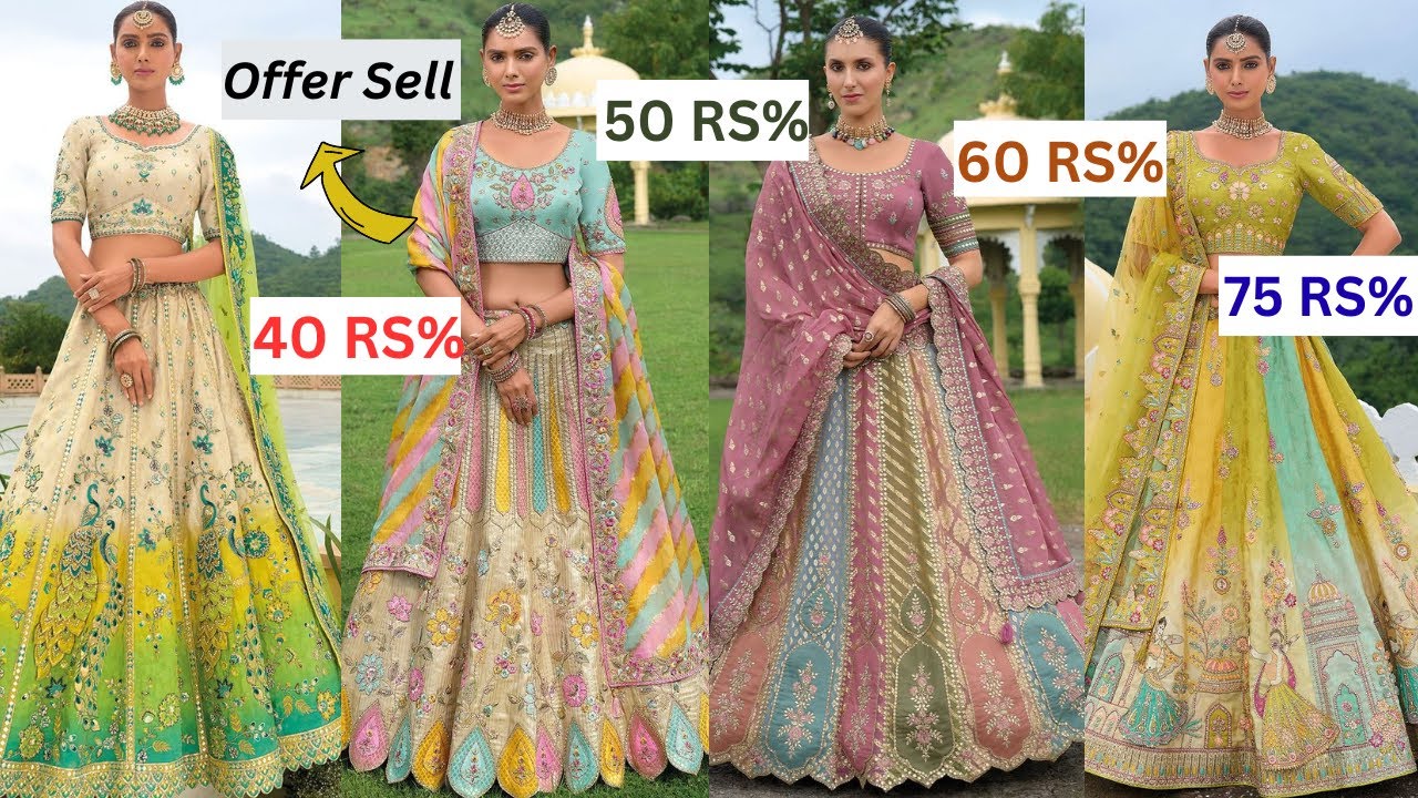 सूरत की सस्ता लहंगा की सच्चाई / 20%, 55% ,60% / सबसे सस्ता लहंगा / surat lehenga wholesale / lehenga