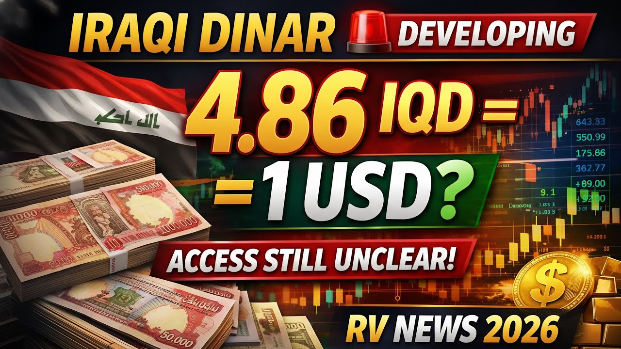 Iraqi Dinar 🚨 DEVELOPING: 4.86 IQD for 1 USD Rate Seen — Access Still Unclear 🏦💰 | RV News 2026 