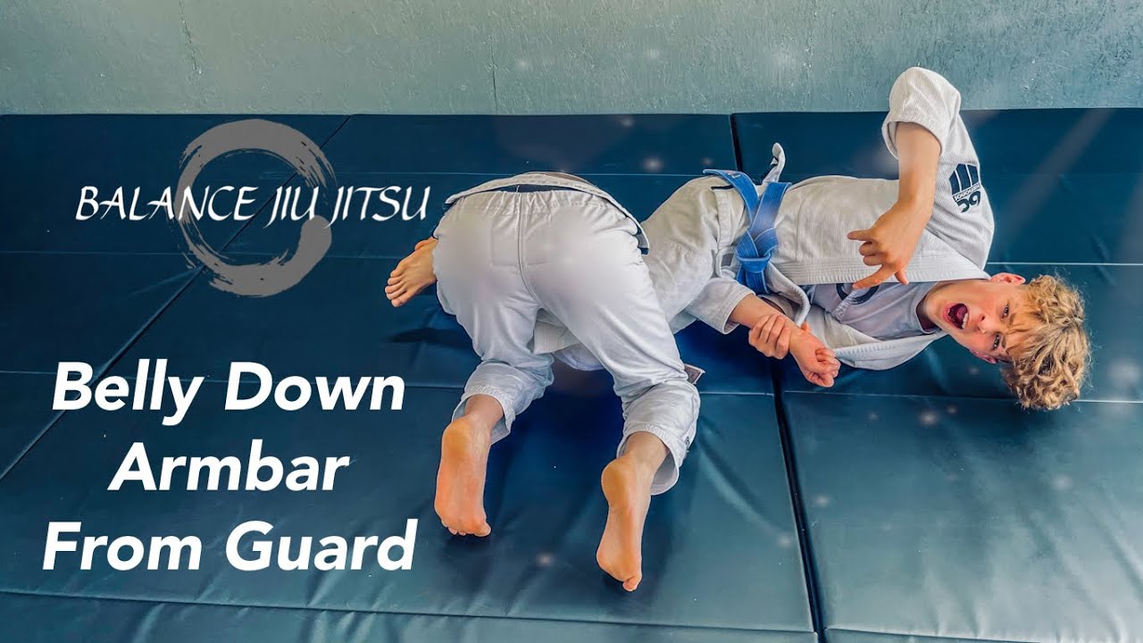 How to do a Belly Down Armbar from Guard/BJJ