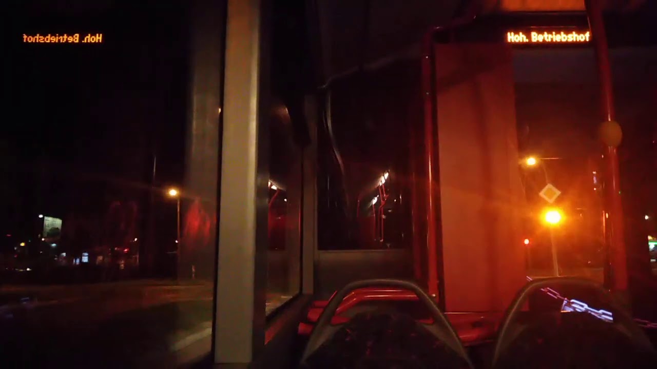 Busmitfahrt auf der Linie N2 von Hohenst&uuml;cken Nord bis Veilchenweg im Citaro 144