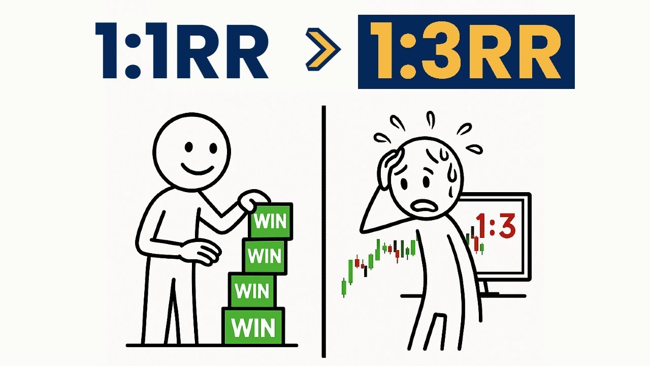 Why 1:1 RR Is Better Than 1:3 RR (for 99% of retail traders)