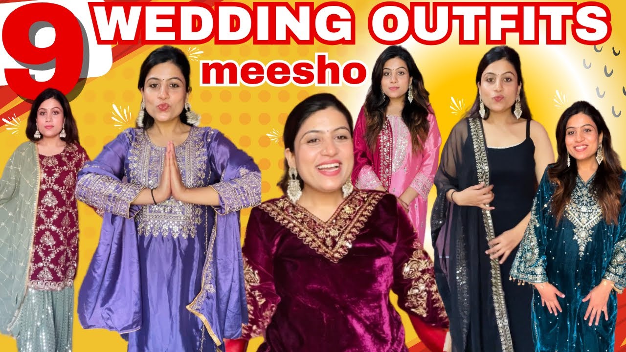 Heavy Suits for WEDDING from MEESHO!😍*Huge MEESHO Kurta Sets try on Haul! ||Kalpanavlogs