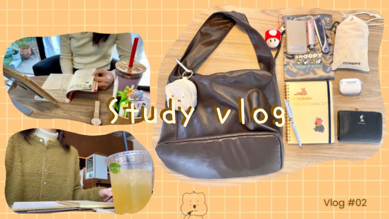 Study vlog📚/27歳社会人/韓国人の彼氏と別れてからの日常/what’s in my bag?