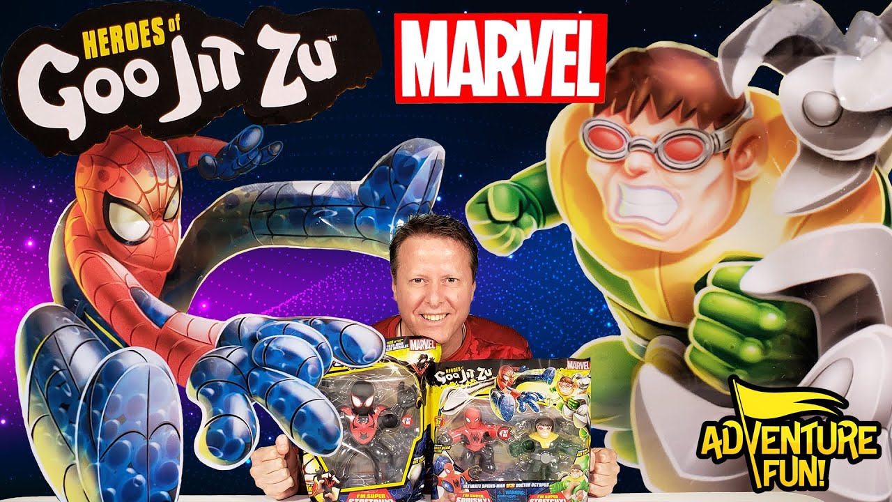 Marvel Heroes of Goo Jit Zu Ultimate Spider-Man VS Doctor Octopus AdventureFun Toy review!