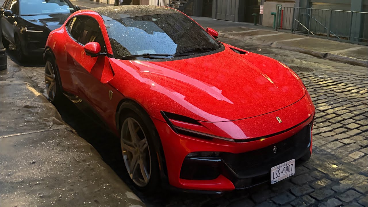 I Spotted ASAP Rocky's Ferrari Purosangue! Carspotting In New York City