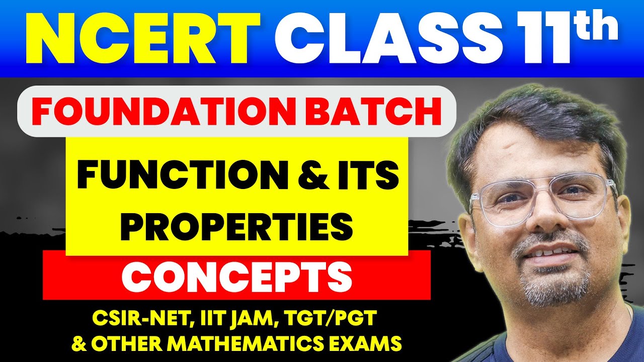 Function & its Properties | NCERT Class 11th Maths | Chapter 3rd By GP Sir
