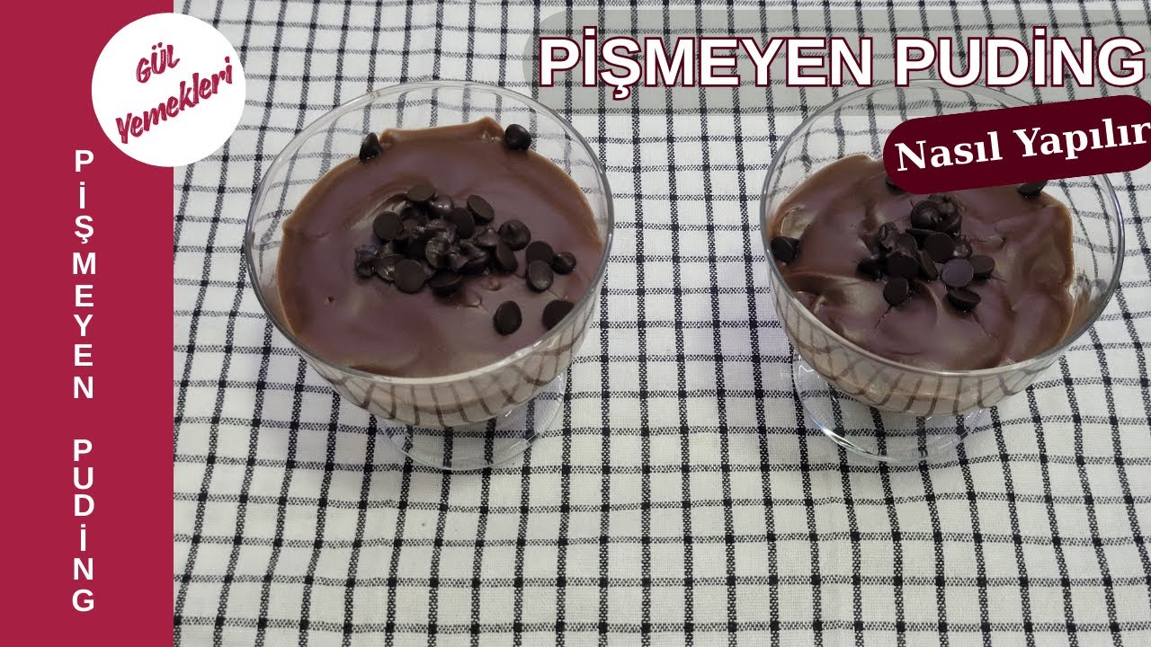Pişmeyen Puding Tarifi 🍫 | Nasıl Yapılır ✅