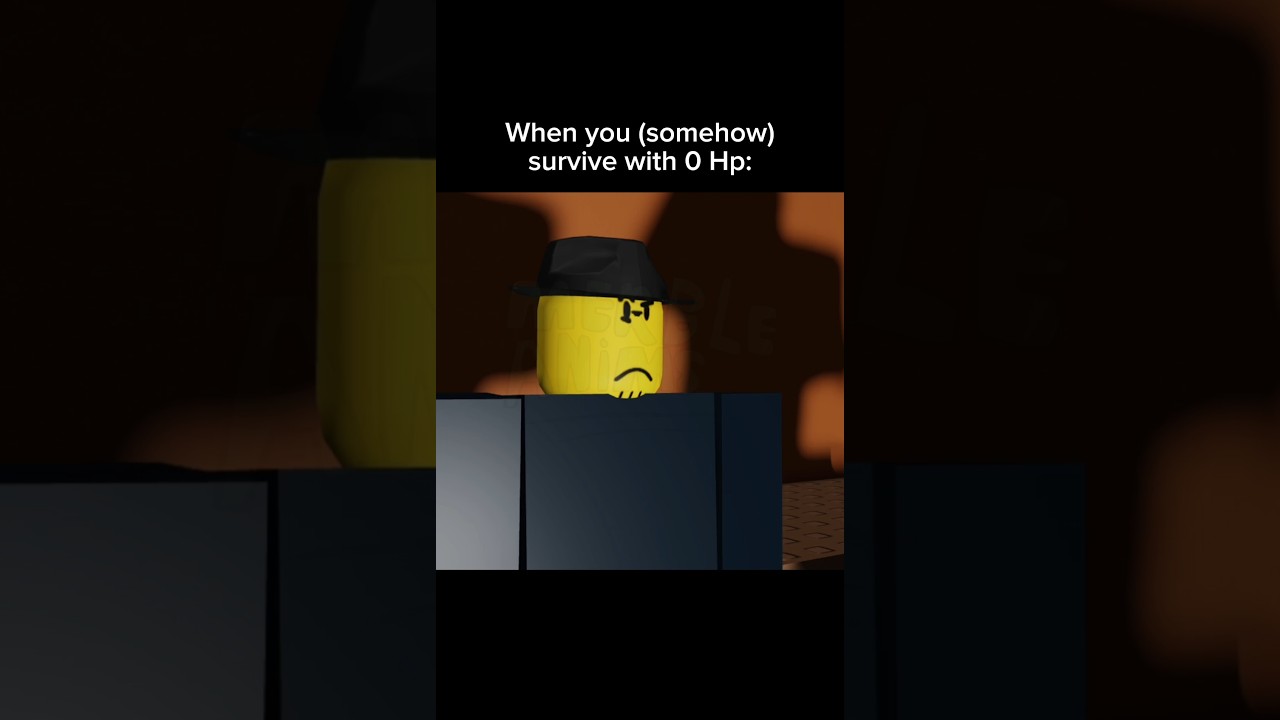 When you somehow survive with 0 hp: | #forsaken #roblox #robloxedit #shorts