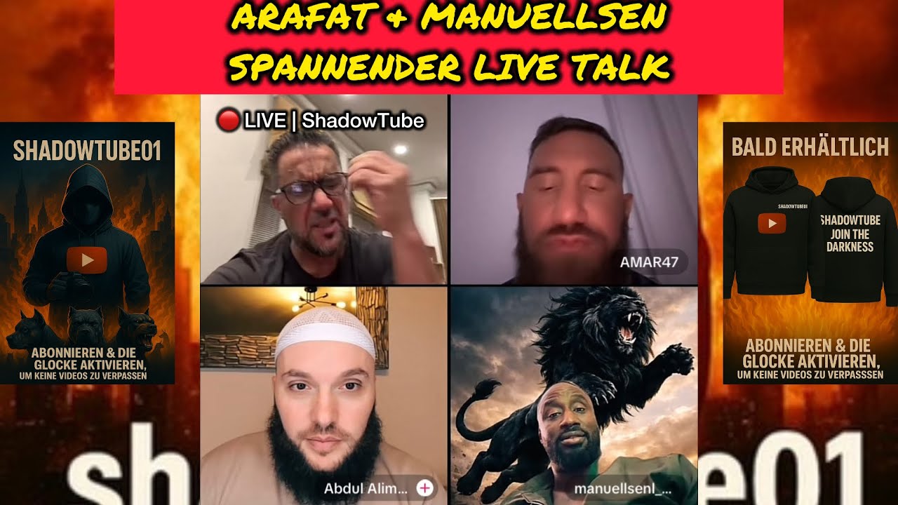 🔴 LIVE: Arafat Abou Chaker & Manuellsen diskutieren – Amar47 & Abdul Alim dabei! Yasser kommt dazu
