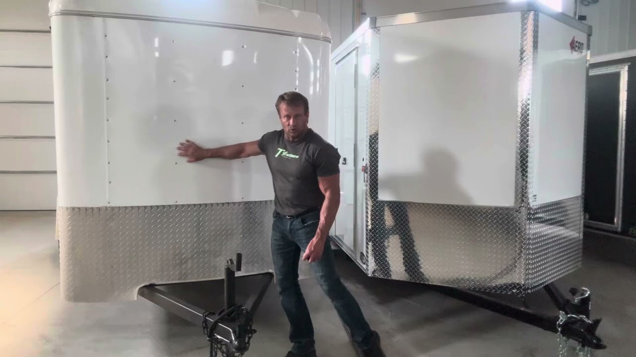 V nose vs round or flat nose enclosed cargo trailers. TTrailersND.com
