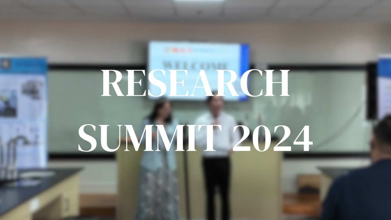 Research Summit at University of San Agustin (Iloilo)