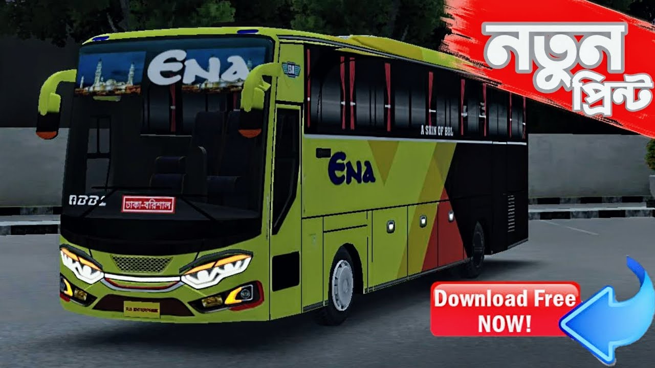 ENA Bus Skin for BUSSID 💥 | New Mercedes-Benz ENA Skin Release! | The Labib Bhai Special