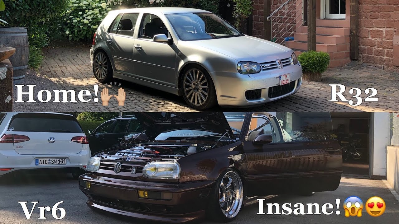BRINGING HOME THE R32!!! & Christian Wolfs INSANE MK3 Cabrio Vr6!