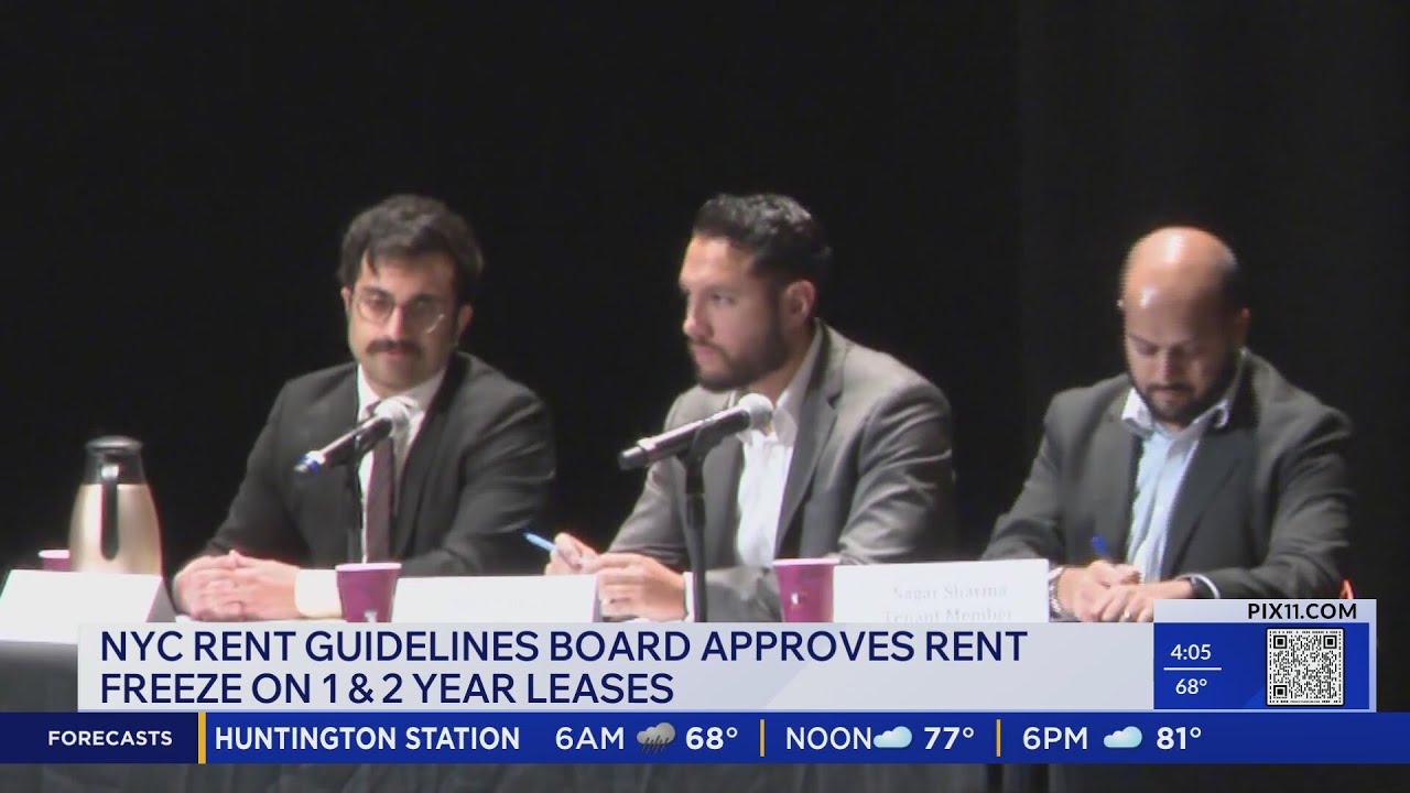 NYC Rent Guidelines Board approves rent freeze