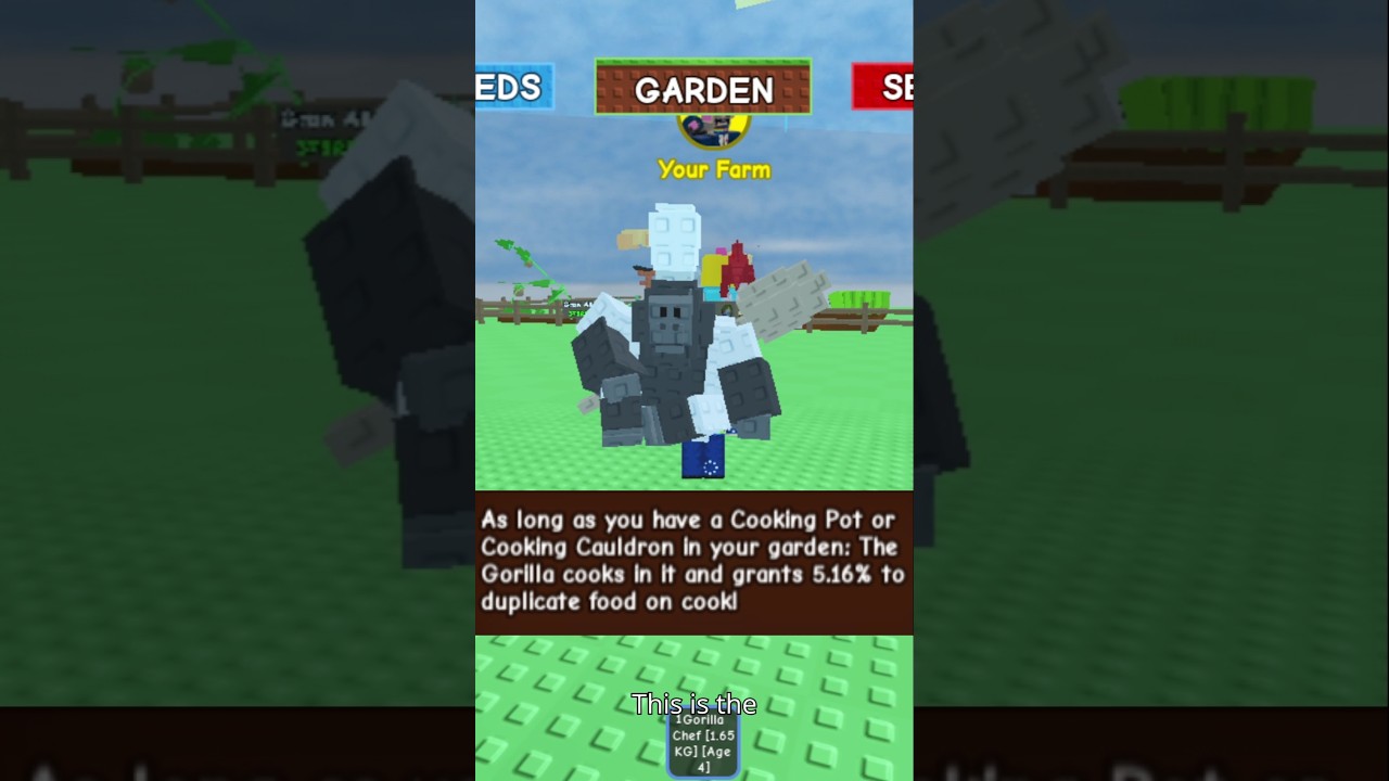 New Cooking Method USING Gorilla Chef #roblox #gag