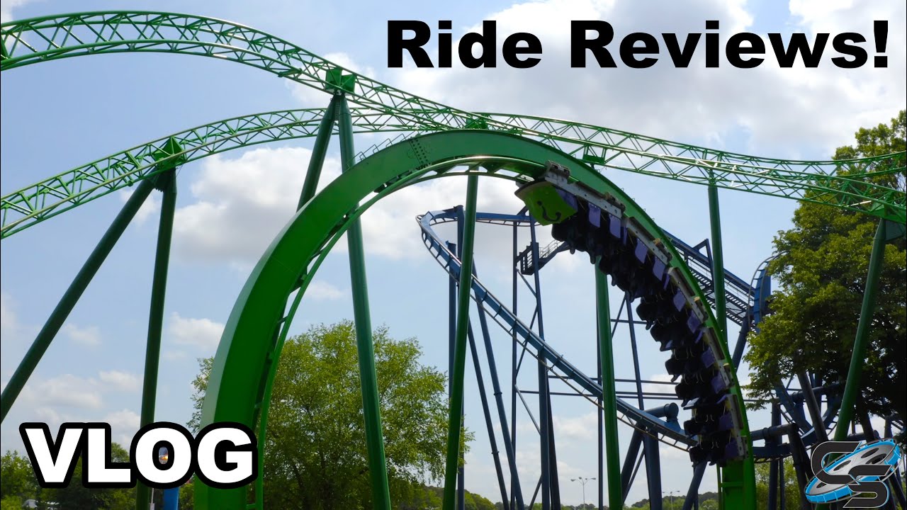 The Roller Coasters of Six Flags Over Georgia! Mindbender, Goliath, Batman & More! May 2022 Vlog