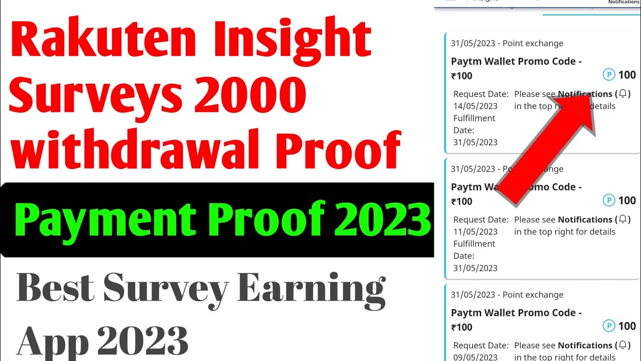 Rakuten insight surveys payment proof || new earning app today | rakuten insight surveys