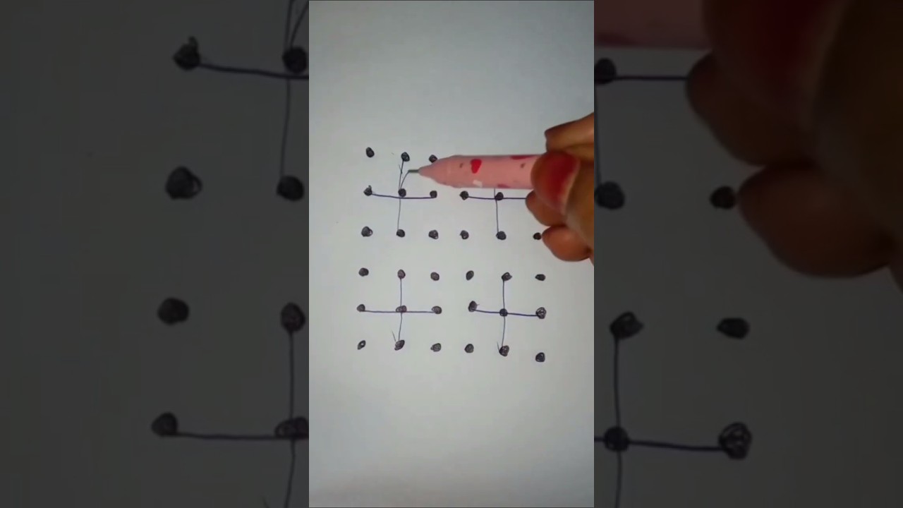 #6*6dots #simplerangoli2025 #rangoliforcompetition