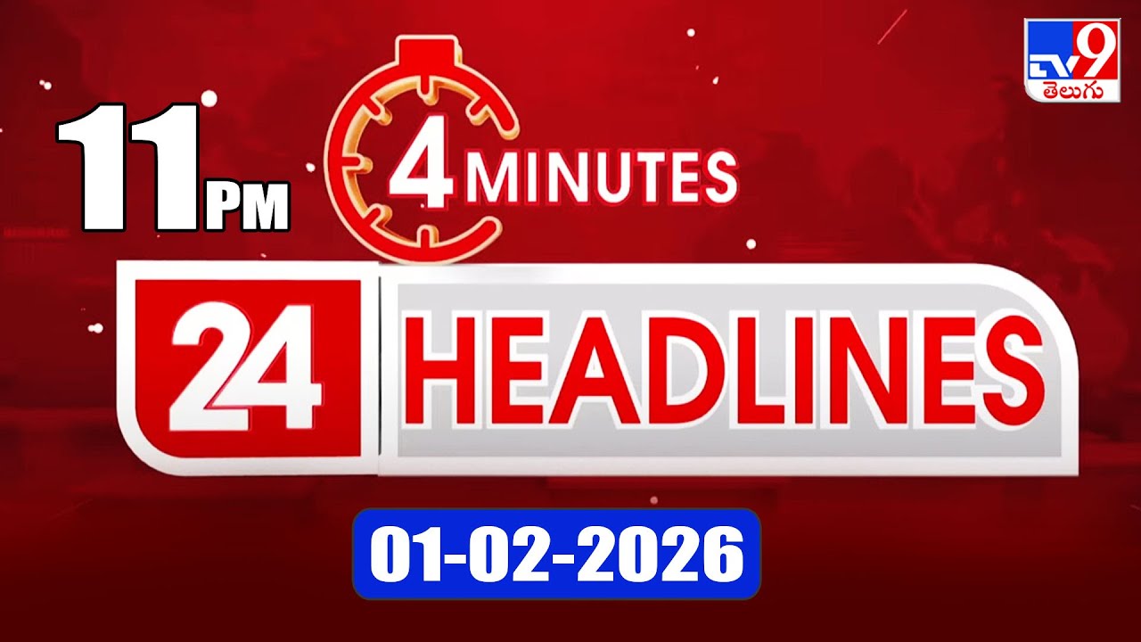4 Minutes 24 Headlines | 11 PM | 01-2-2026 - TV9