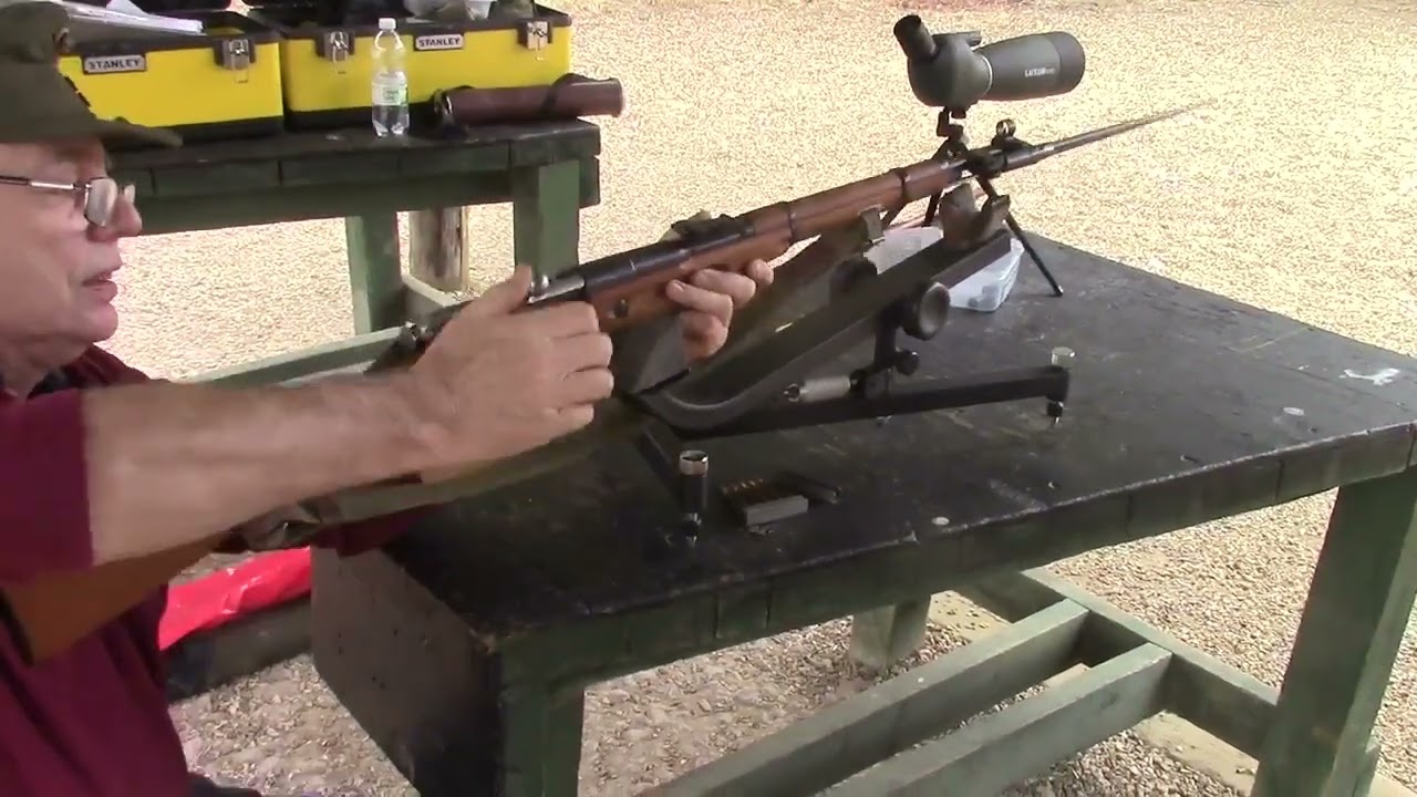 Shooting a Mosin-Nagant  M/1944 carbine with fixed bayonet