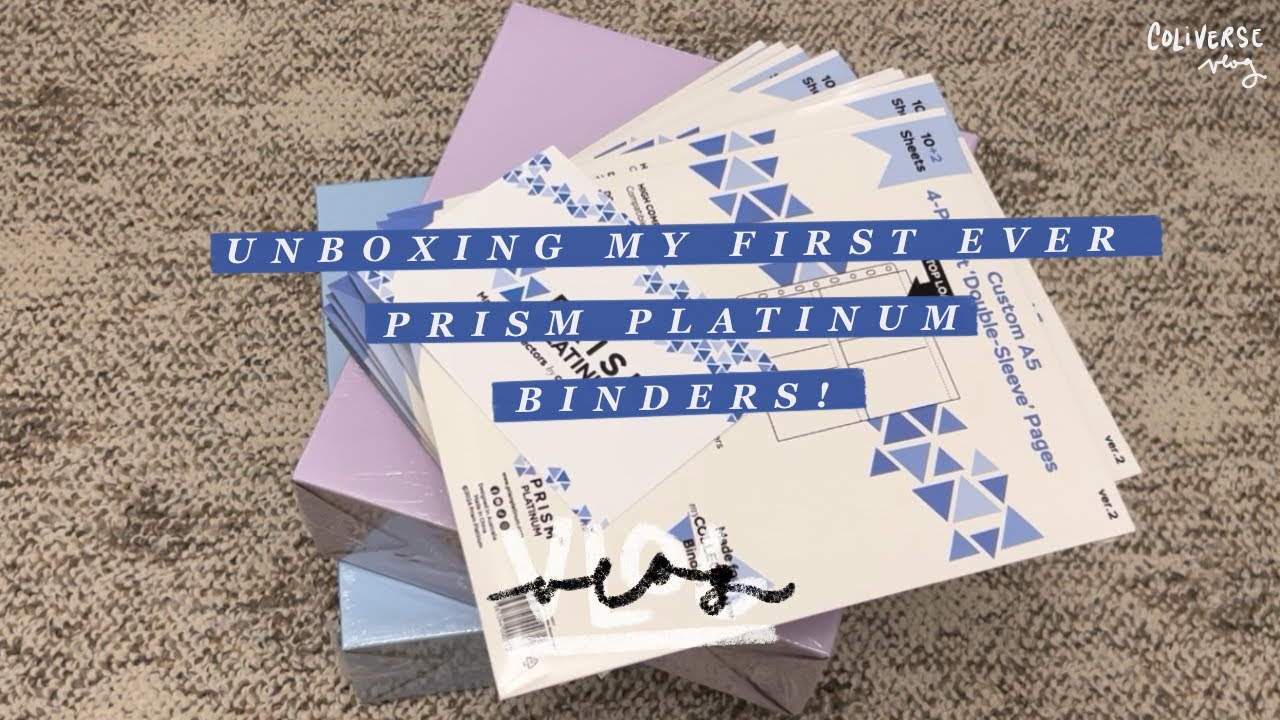 Unboxing and upgrading my TXT & ENHYPEN binders using PRISM PLATINUM for the first time!