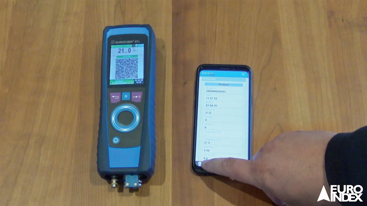 Genereer eenvoudig een QR code met de BLAUWE LIJN Eurolyzer STx