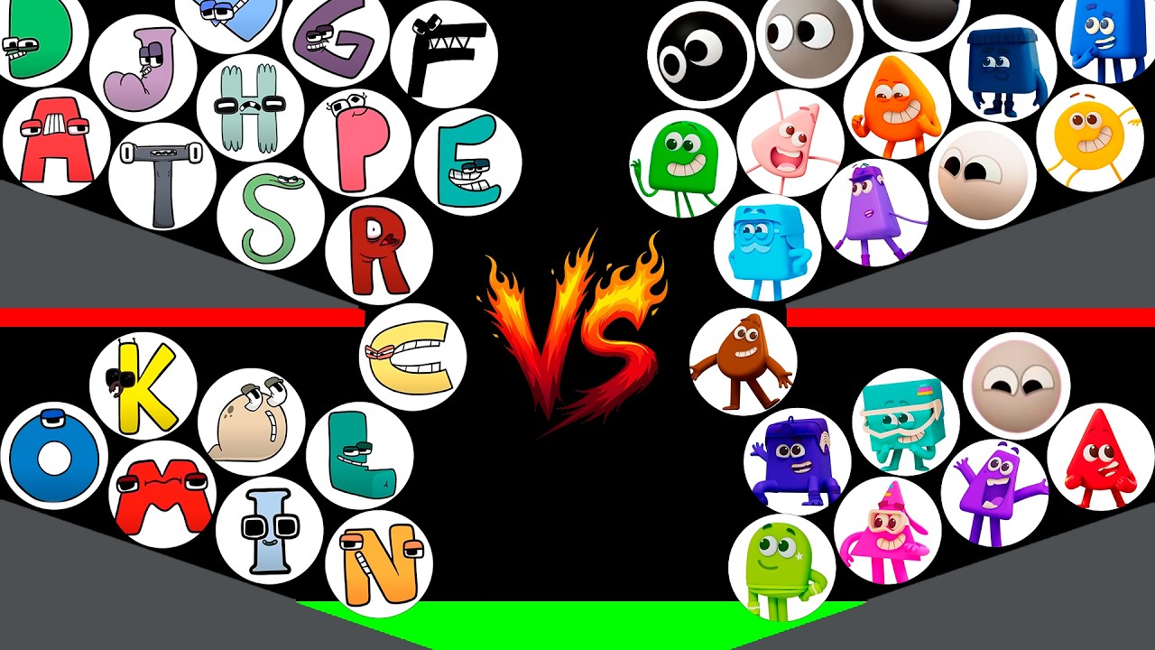 ALPHABET LORE VS COLORBLOCKS Marble Race Tournament - Who will win?