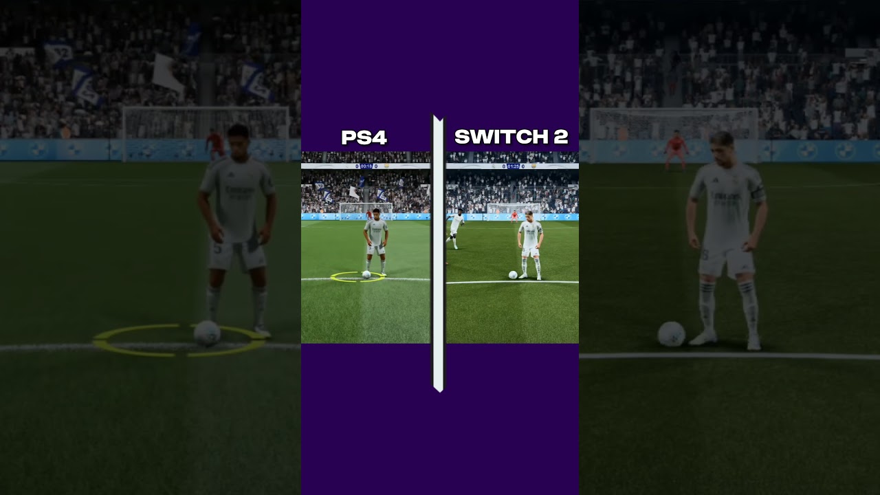 FC 26 Nintendo Switch 2 vs PS4 Comparison #shorts #fc26