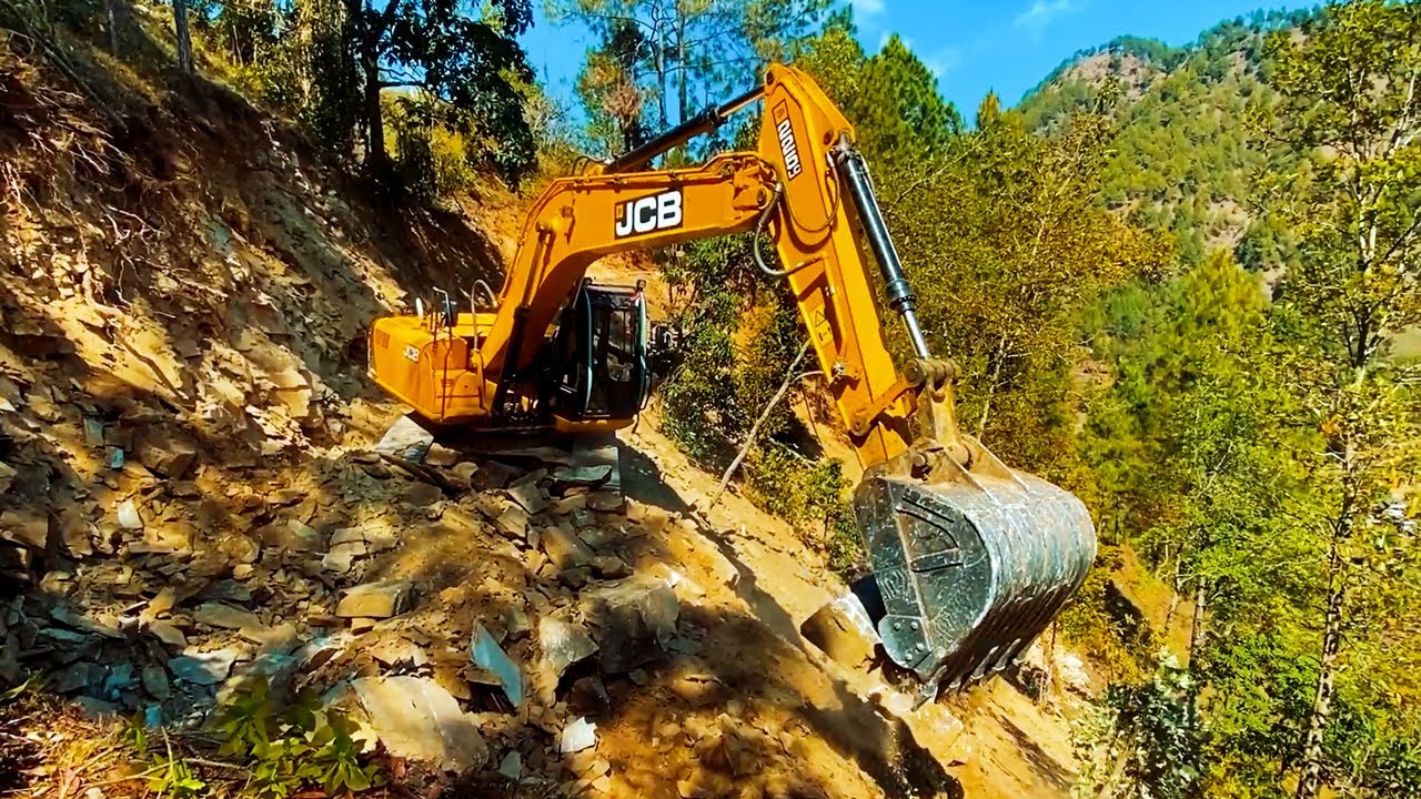 FIRST EVER Road Cut: Excavator Opens a Dangerous Jungle Mountain Pass | Excavator Planet